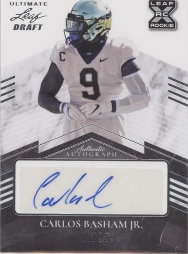 2021 Leaf Ultimate Draft Carlos Basham Jr. #BA-CBJ