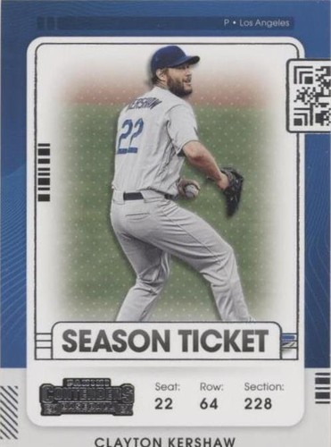 2021 Panini Contenders - Clayton Kershaw #3