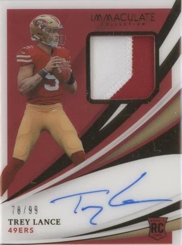 2021 Panini Immaculate Collection Trey Lance #104