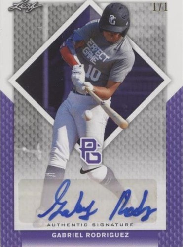 2016 Leaf Perfect Game National Showcase - Gabriel Rodriguez #BA-187