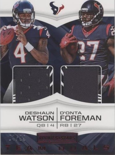 2017 Panini Rookies & Stars D'onta Foreman Deshaun Watson #14