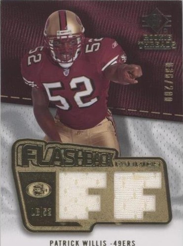 2008 SP Rookie Threads Patrick Willis #FF-PW