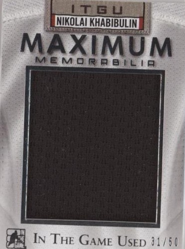2014-15 In the Game Used - Nikolai Khabibulin #MM-NK1