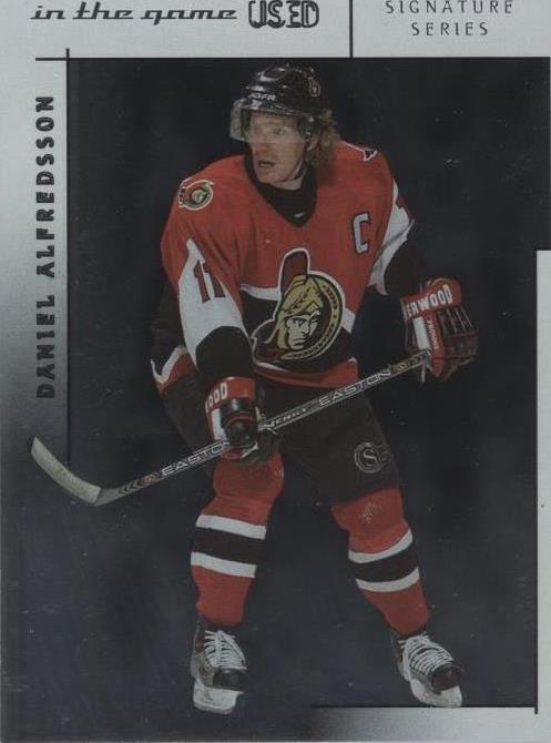 2003-04 In the Game-Used Signature Series - Daniel Alfredsson #38
