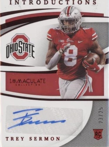 2021 Panini Immaculate Collection Collegiate Trey Sermon #IMI-TS