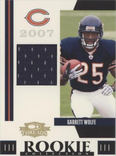 2007 Donruss Threads Garrett Wolfe #RCM-13