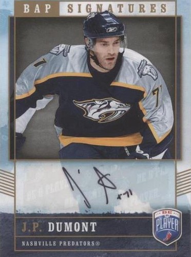2006-07 Upper Deck Be a Player - J.P. Dumont #JD