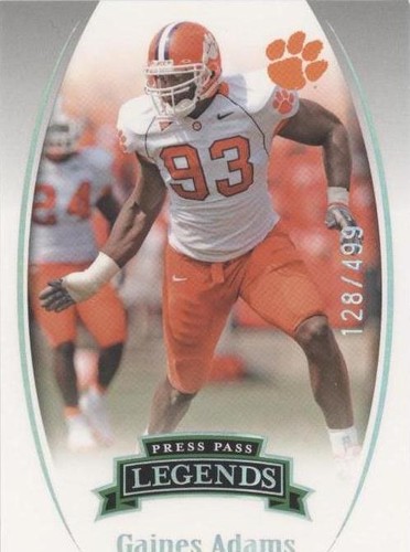 2007 Press Pass Legends Gaines Adams #S-10