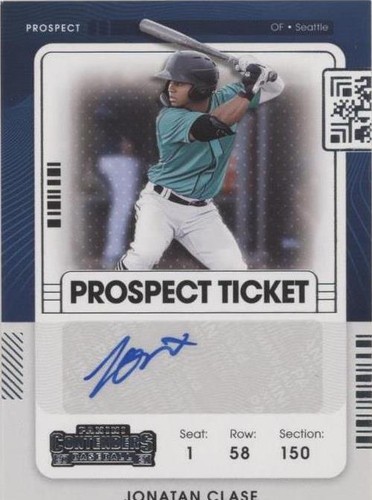 2021 Panini Contenders - Jonatan Clase #PT2-JC