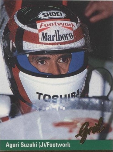 1992 Grid Motorcard Formula 1 - Aguri Suzuki #77
