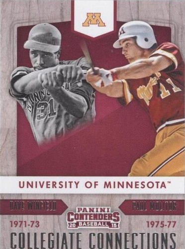 2015 Panini Contenders - Dave Winfield Paul Molitor #4