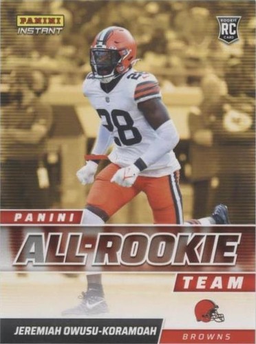 2021 Panini Instant NFL Jeremiah Owusu-Koramoah #ART17