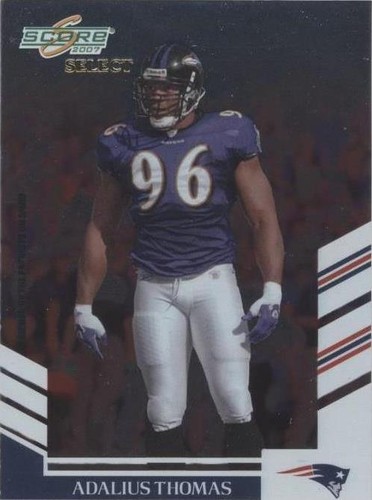 2007 Score Select Adalius Thomas #164