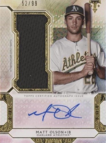 2018 Topps Triple Threads - Matt Olson #UAJR-ML