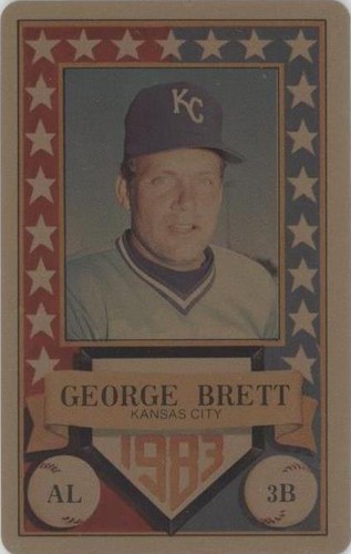 1983 Perma-Graphics/Topps Credit Cards - George Brett #150-ASN8301