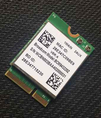 broadcom bcm943228z WCBN803B WIFI 802.11N Bluetooth BT NGFF Wireless CARD WIn10