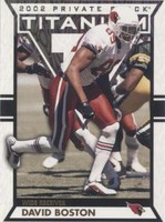 2002 Private Stock Titanium David Boston #1