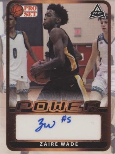 2021-22 Leaf Pro Set Power - Zaire Wade #BA-ZW1