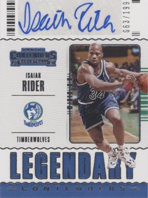 2020–21 Panini Contenders — Isaiah Rider NoLC-IRI