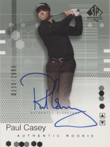 2002 SP Authentic - Paul Casey #99