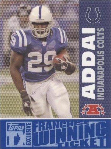 2007 Topps TX Exclusive Joseph Addai #FW-JA