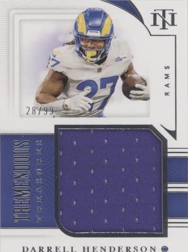2021 Panini National Treasures Darrell Henderson #TT-DH