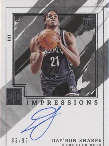 2021-22 Panini Impeccable - Day'Ron Sharpe #IM-DAY