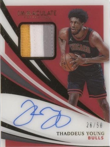 2020-21 Panini Immaculate Collection - Thaddeus Young #PA-TYG