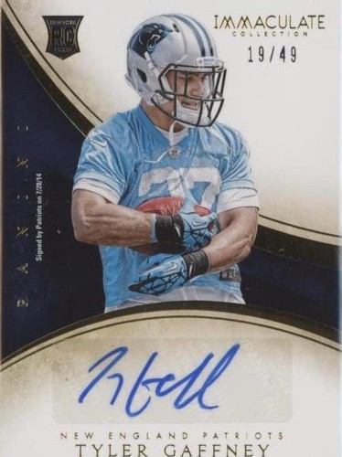 2014 Panini Immaculate Collection Tyler Gaffney #192