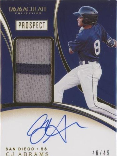 2020 Panini Immaculate Collection - C.J. Abrams #PPA-CA