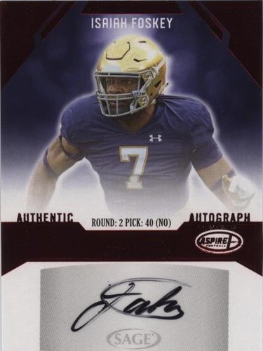 2023 SAGE Aspire Isaiah Foskey #ASP-IF