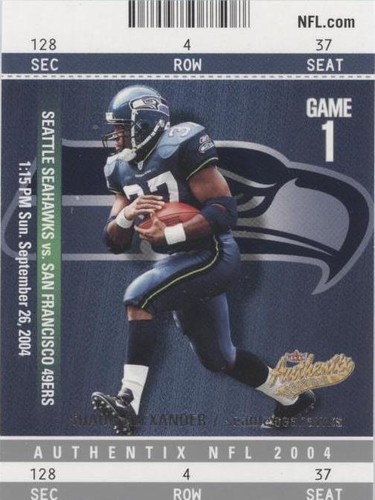 2004 Fleer Authentix Shaun Alexander #21