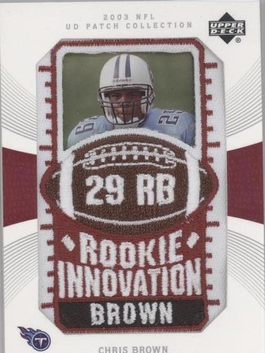 2003 Upper Deck UD Patch Collection Chris Brown #140