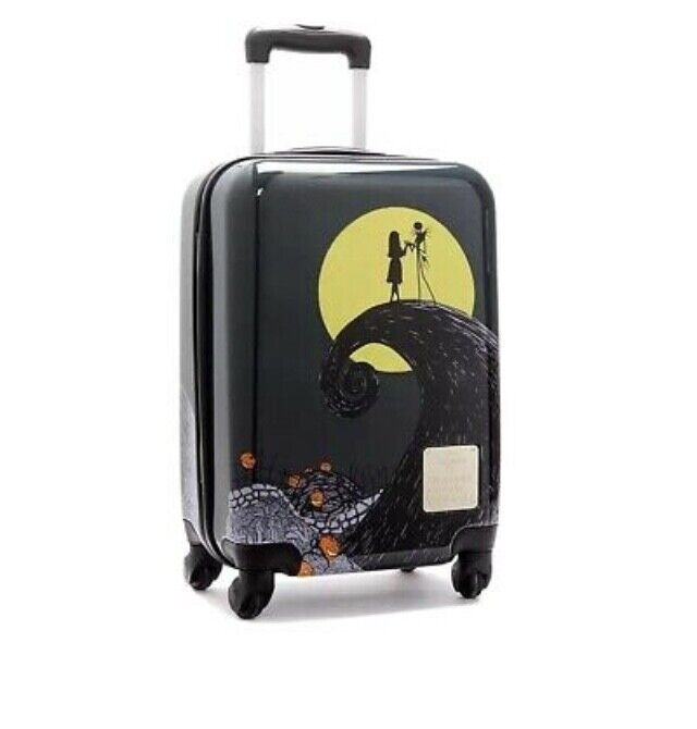 Disney Store Nightmare Before Christmas Rolling Luggage Cabi