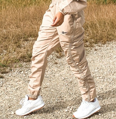 ★Reebok★ Essential Warmup Pants Beige Reebok Mens & Big Mens Hybrid Jogger, up to Size 3XL