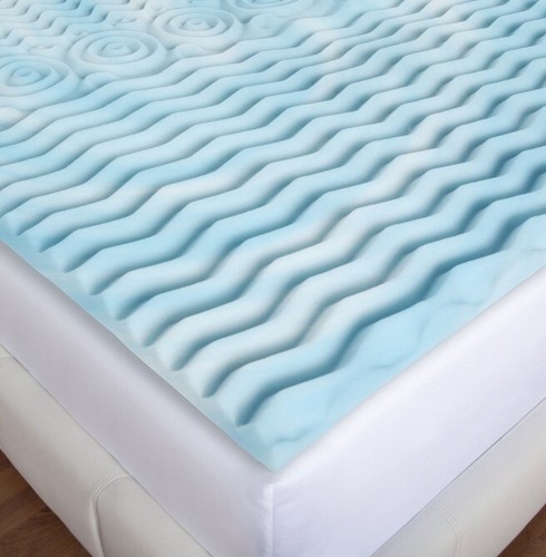 Twin Size Bed 5 Zone Foam Mattress Topper Gel Orthopedic Pad Sleep Brand New