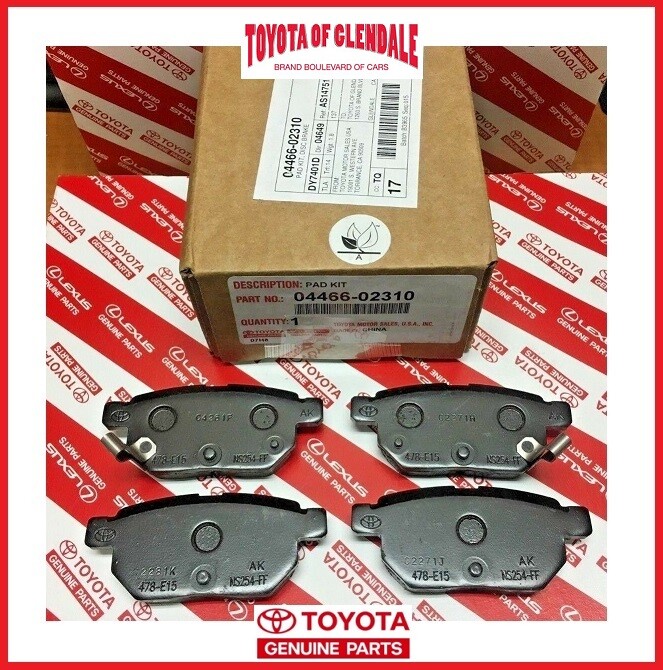 2008-2019 TOYOTA COROLLA REAR BRAKE PADS GENUINE OEM (FAST