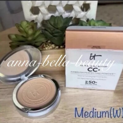 IT Cosmetics (MEDIUM (W) ) CC+ Airbrush Perfecting Powder SPF 50+ | NEW In Box
