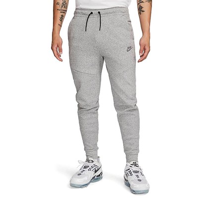 Мужские джоггеры Nike Sportswear Tech из темно-серого вереска/матового серебра/белого флиса