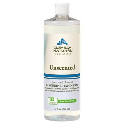 Clearly Natural Liquid Glycerine Hand Soap Unscented Refill 32 oz Liquid