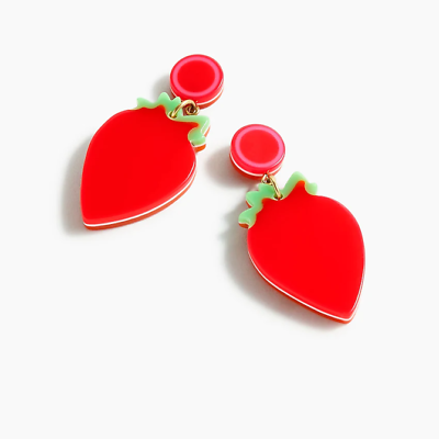 J crew strawberry best sale earrings