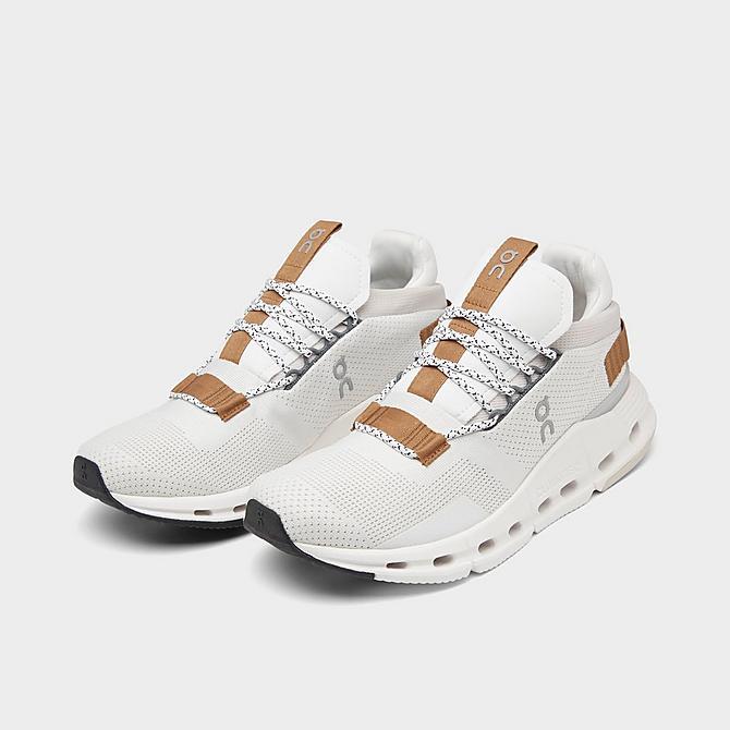 Pre-owned On Cloudnova Running Shoes White/pecan 2699177 101 Women Size 5-11