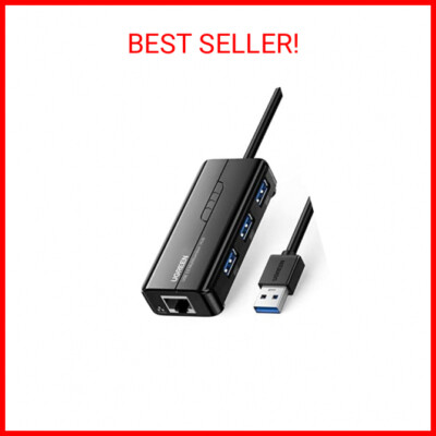 UGREEN USB 3.0 Hub Ethernet Adapter 10 100 1000 Gigabit Network Converter