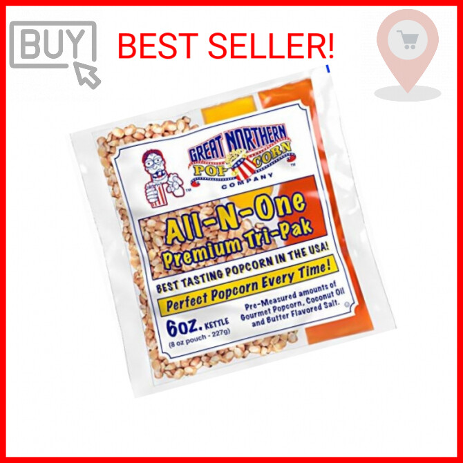 Great Northern Popcorn 1 Case Popcorn Portion Packs Kit Cine