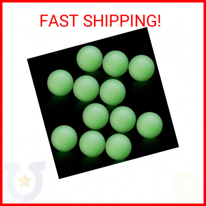S 12 Pack Glowing In The Dark Golf Balls Light Up Golf Ball