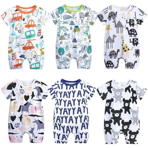 Newborn Strampler für Baby Mädchen Jungen Strampelanzug Babystrample 
