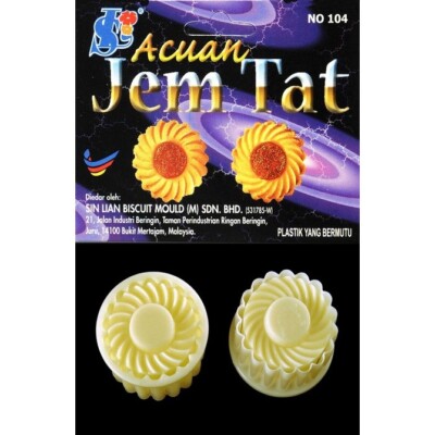 Malaysian Pineapple Jam Tart Cutter Marmalade Cookies Linzer Thumbprint Mold X 1