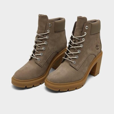 Timberland Womens Boots Allington Heights 6 Inch Ankle Lace Up Taupe  Nubuck 8.5