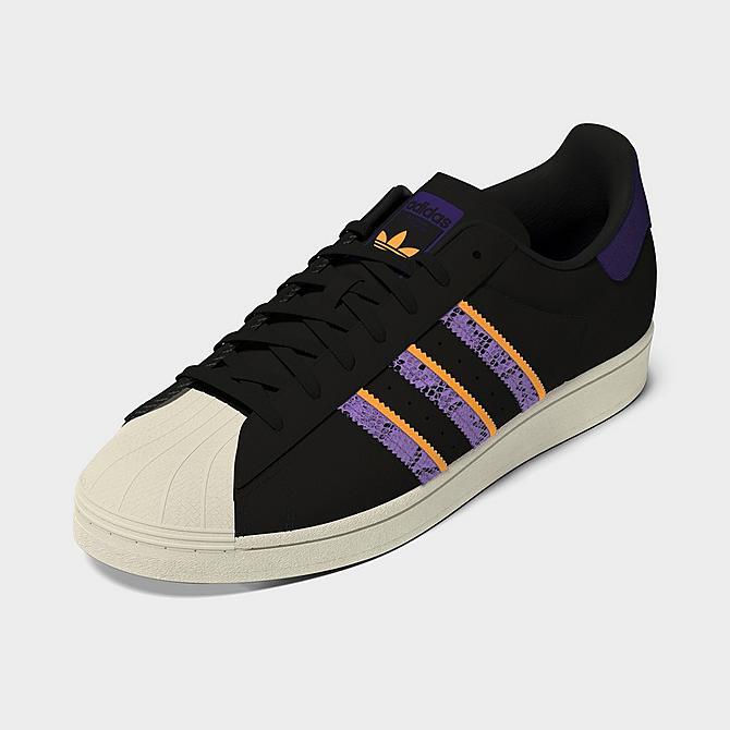 

МУЖСКИЕ КРОССОВКИ ADIDAS ORIGINALS SUPERSTAR Black/Violet Fusion/Cream White FZ6475, Черный
