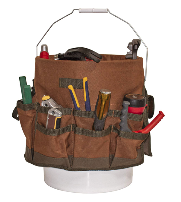 Tool Bag Bucket Boss Tough Rugged Hammer Drill Organizer Safety Storage